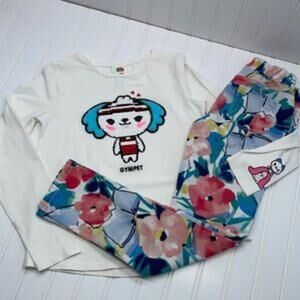 Gymboree H&M Girls Pants & Crew Neck Long Sleeve Shirt Top Bundle Of 2 Size 8